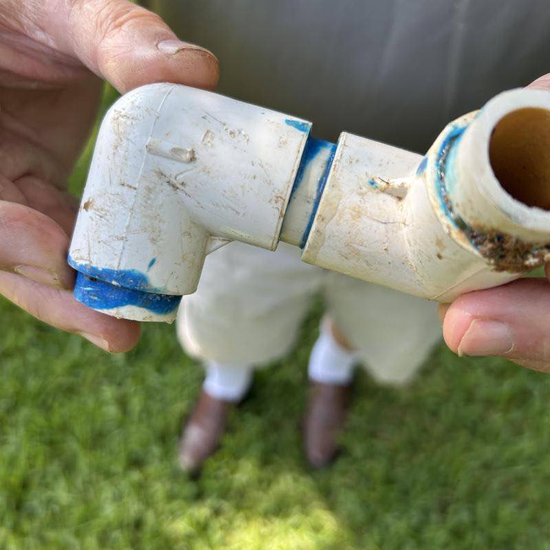 Water leak on water service in Hot Springs, AR by Bowen Plumbing