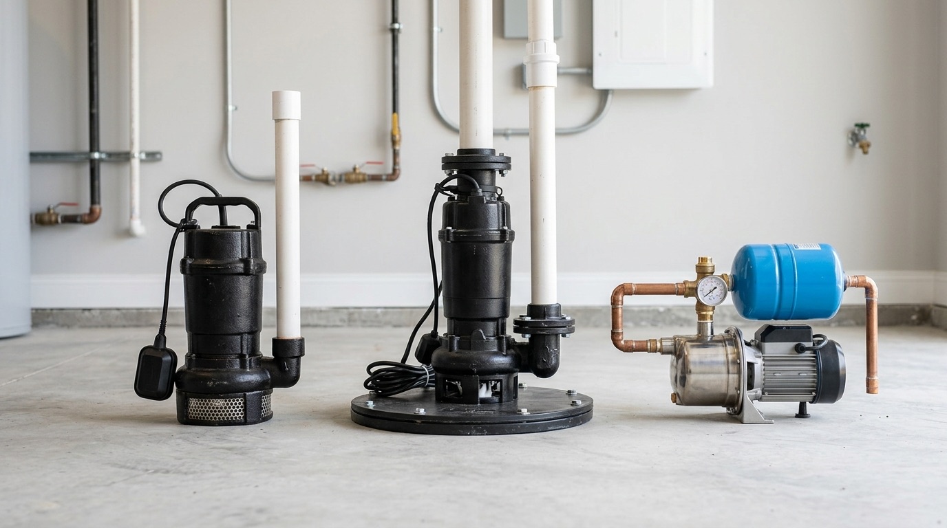 Types of Plumbing Pumps in Hot Springs, AR