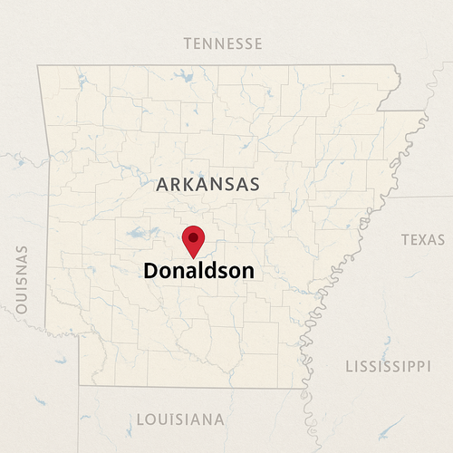 map donaldson, AR