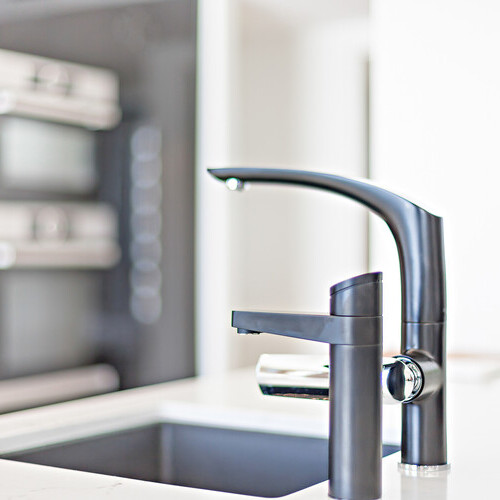 newly installed faucet
