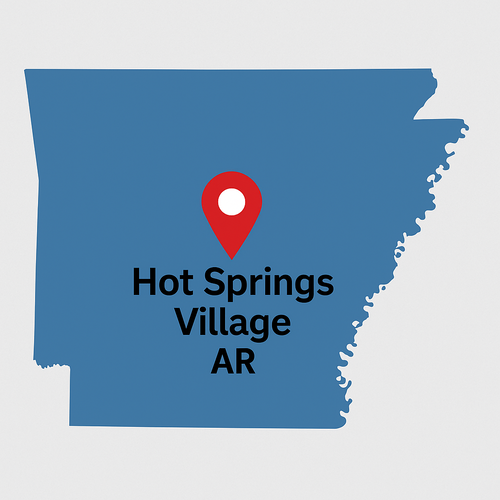 hot springs village, ar on a map