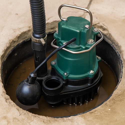 sump pump installation