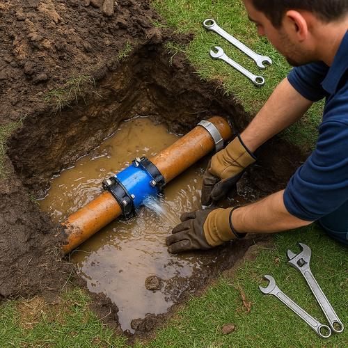 underground leak line repair