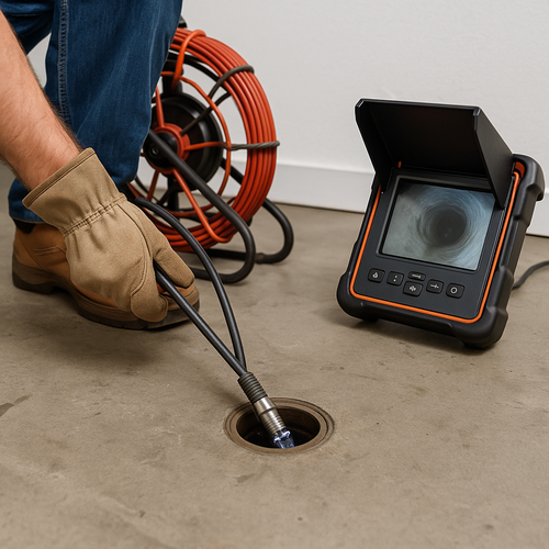 video camera plumbing inspection